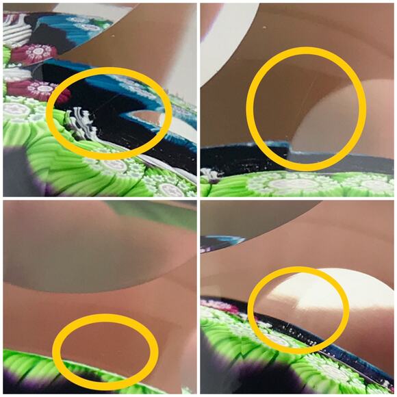 Perthshire 1972B Faceted Cushion Patterned Millefiori Latticinio Rod Paperweight - Picture 14 of 16